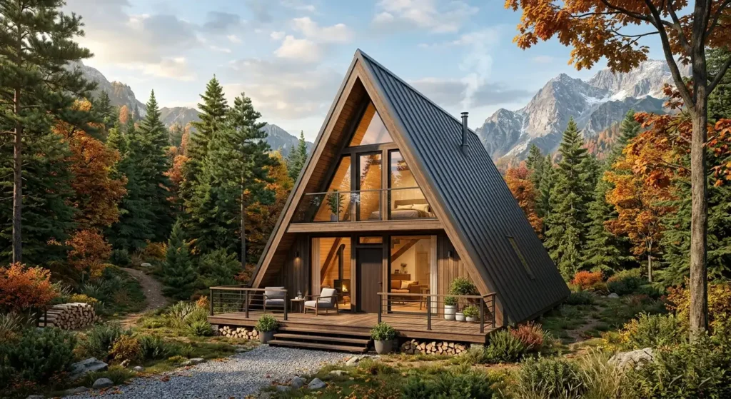 Case tip A-frame din metal